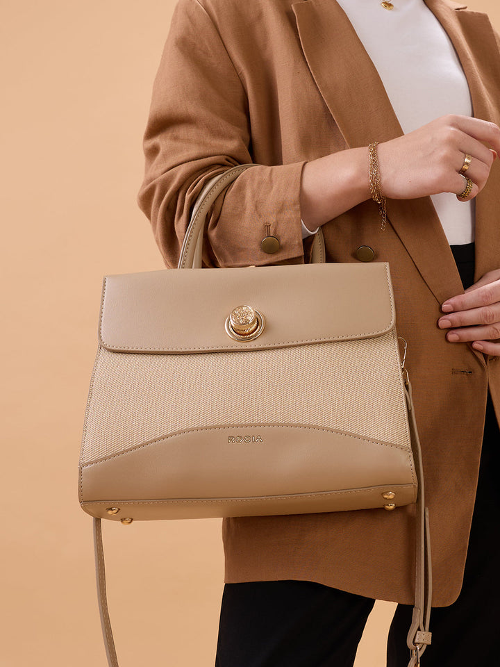 Rocia By Regal Beige Women Smart Casual Bag