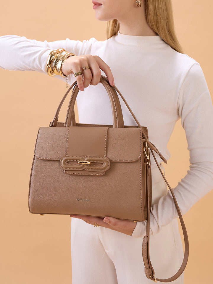 Rocia By Regal Beige Women Smart Day Bag