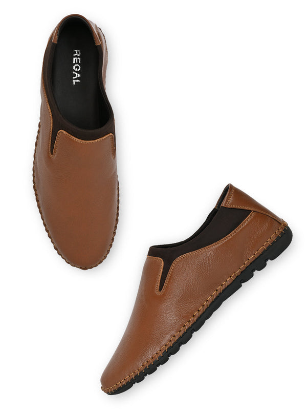 Regal Tan Men Casual Leather Loafers