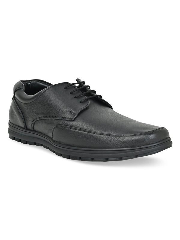 Regal Black Men Casual Flexible Sole Shoes