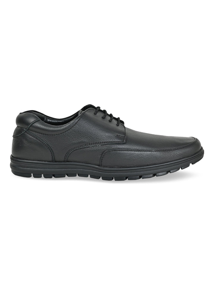 Regal Black Men Casual Flexible Sole Shoes