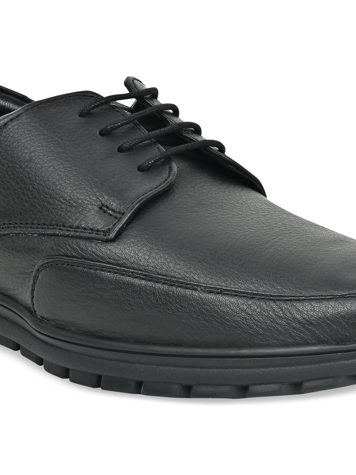 Regal Black Men Casual Flexible Sole Shoes