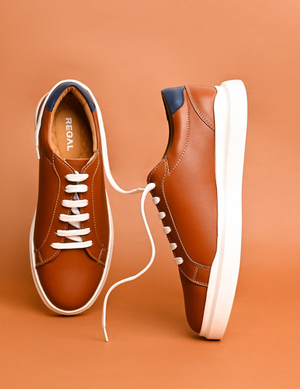 Regal Tan Men Sneakers
