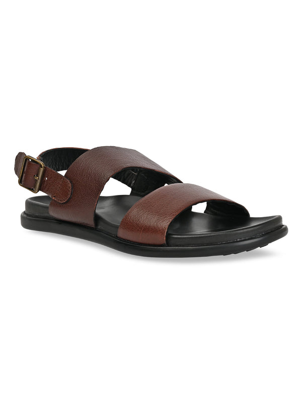 Regal Cherry Men Leather Sandals