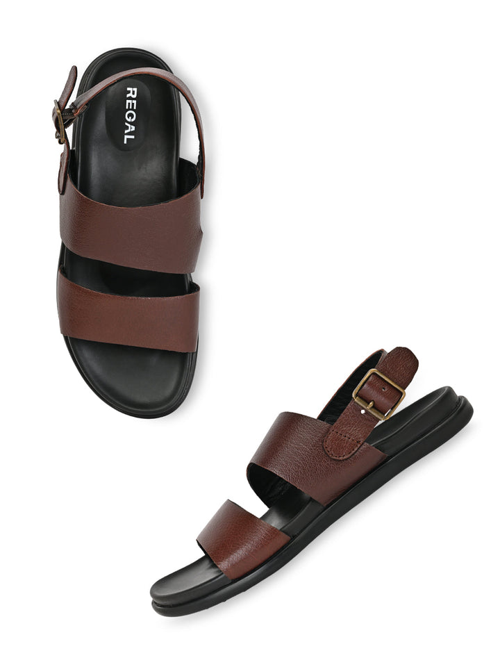 Regal Cherry Men Leather Sandals