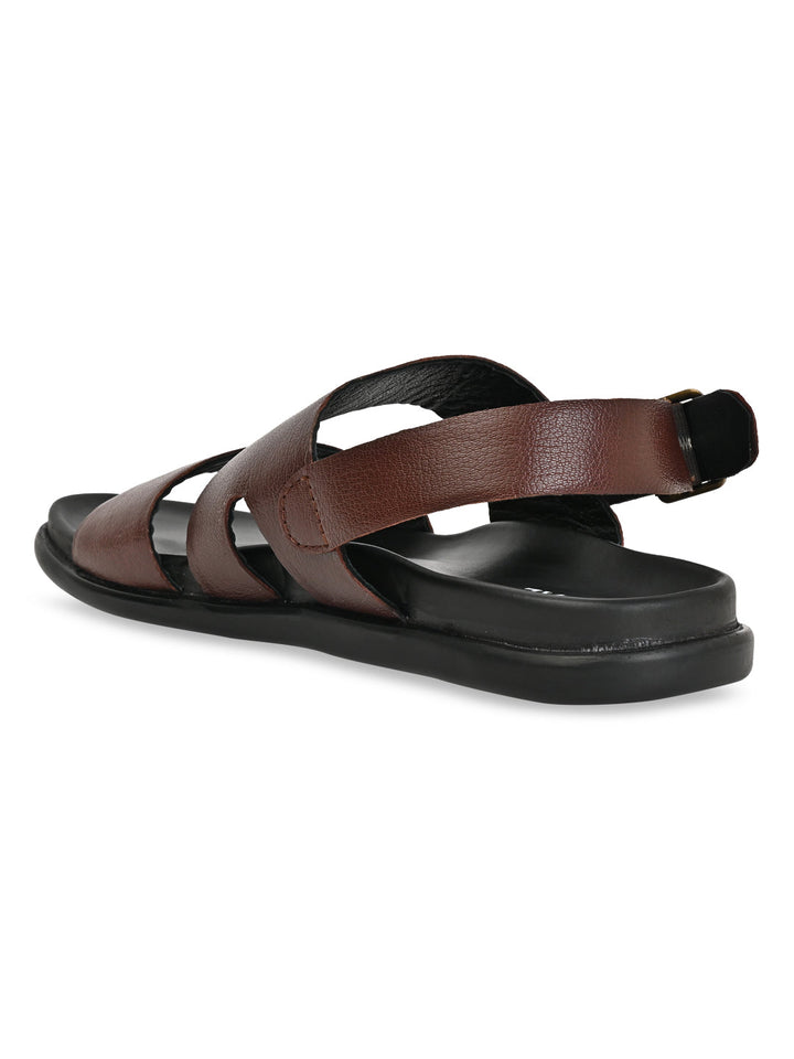 Regal Cherry Men Leather Sandals