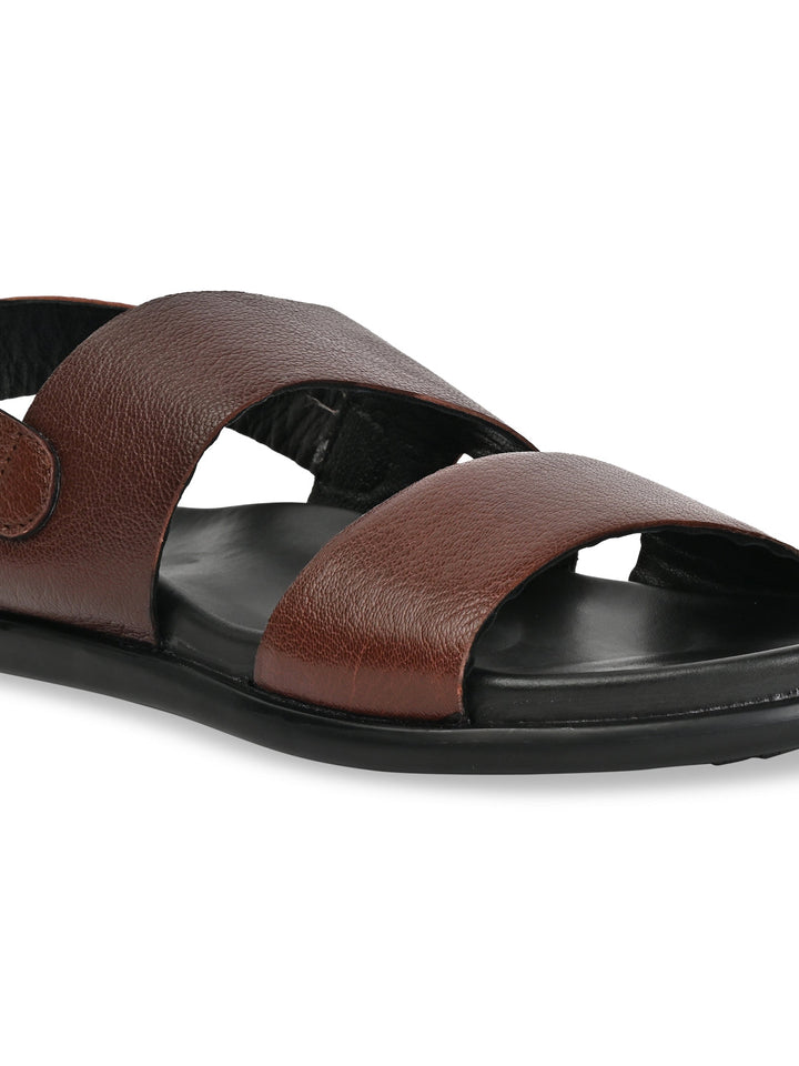 Regal Cherry Men Leather Sandals