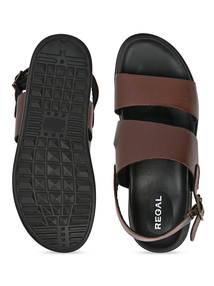 Regal Cherry Men Leather Sandals