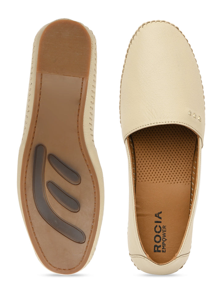 Empower By Rocia Beige Women Comfort Ballerinas