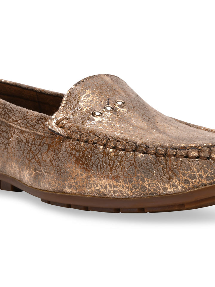 Empower By Rocia Gold Women Comfort Ballerinas