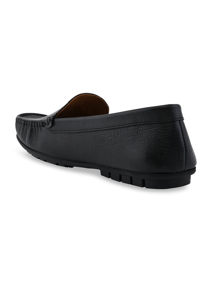Empower By Rocia Black Women Leather Comfort Loafers