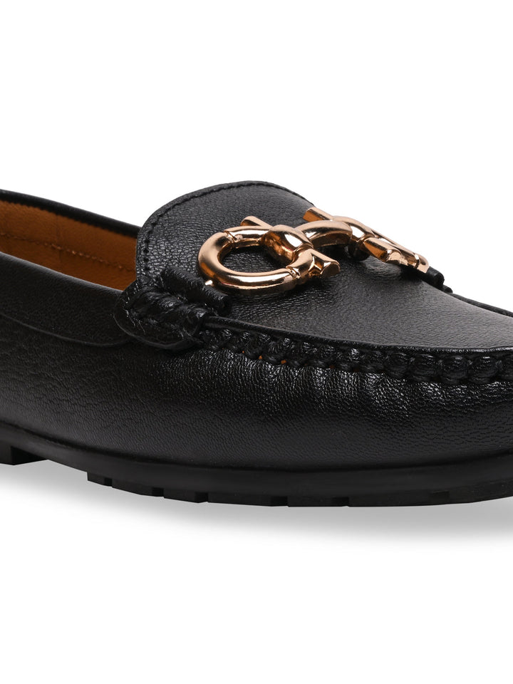 Empower By Rocia Black Women Comfort Buckled Ballerinas