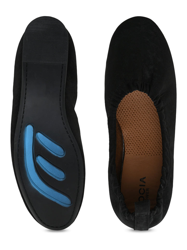 Empower By Rocia Black Women Elasticated Ballerinas