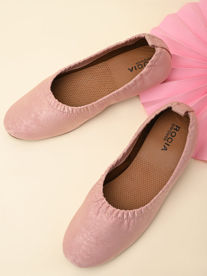 Empower By Rocia Pink Women Elasticated Ballerinas