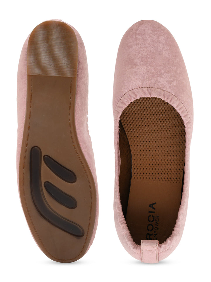 Empower By Rocia Pink Women Elasticated Ballerinas