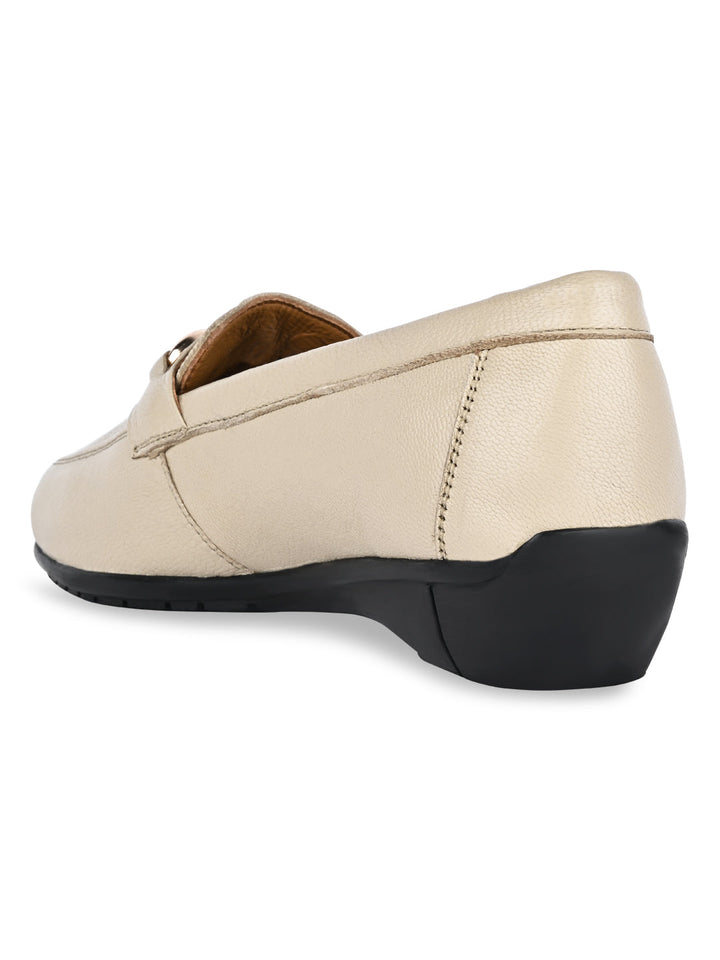 Empower By Rocia Beige Women Buckled Loafers