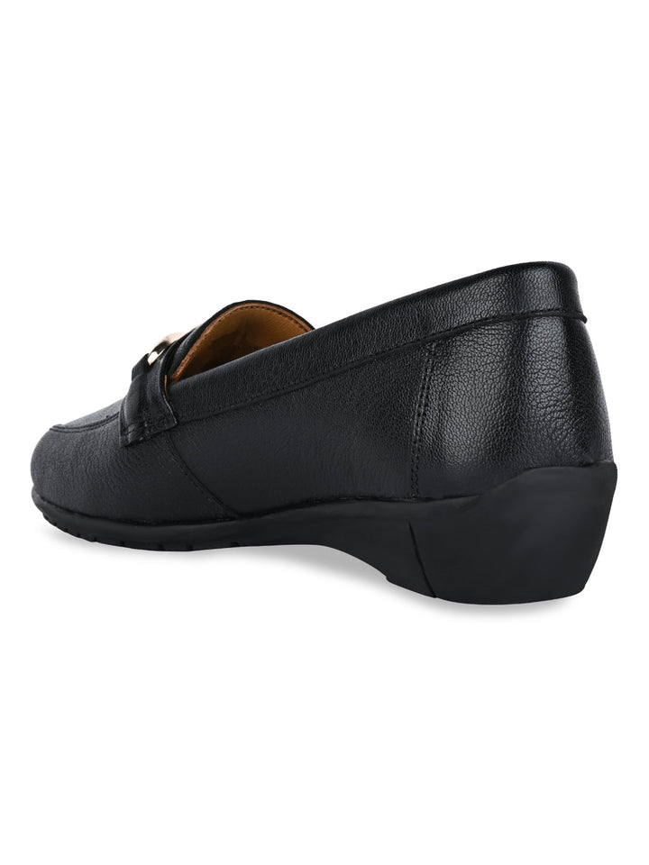 Empower By Rocia Black Women Buckled Loafers