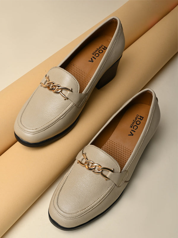 Empower By Rocia Beige Women Workwear Pumps