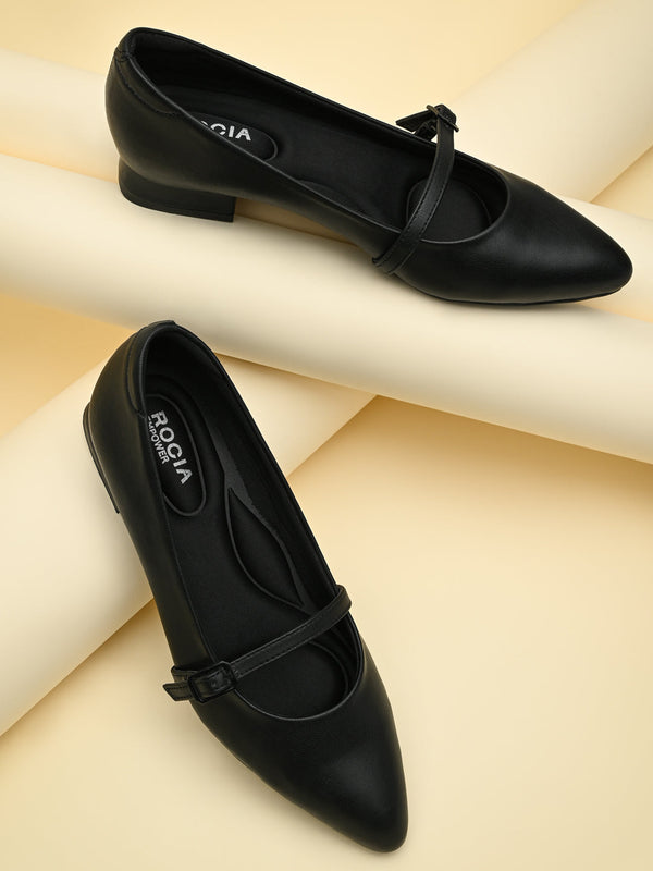 Empower By Rocia Black Women Small Heel Pumps