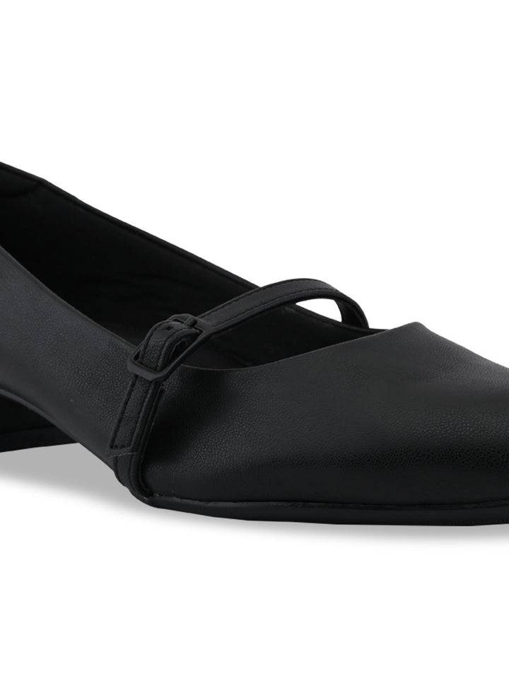 Empower By Rocia Black Women Small Heel Pumps