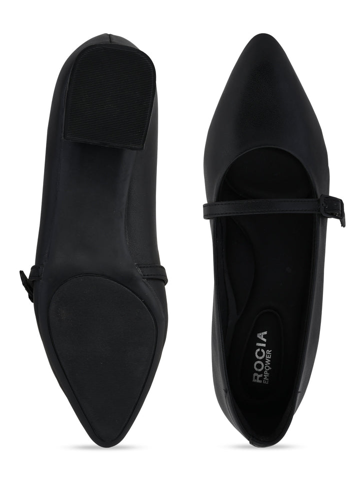 Empower By Rocia Black Women Small Heel Pumps