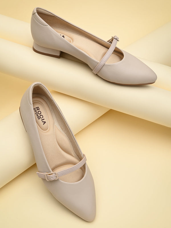 Empower By Rocia Ivory Women Small Heel Pumps