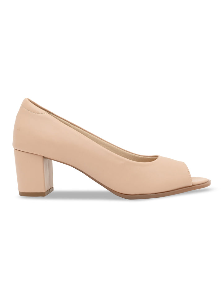 Empower By Rocia Beige Women Peep Toe Sandals