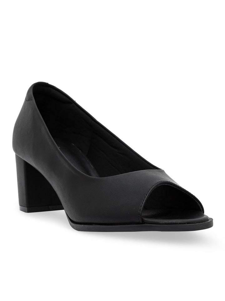 Empower By Rocia Black Women Peep Toe Sandals