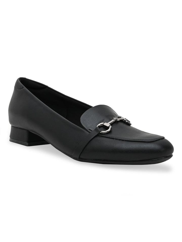 Empower By Rocia Black Women Buckled Work Wear Pumps