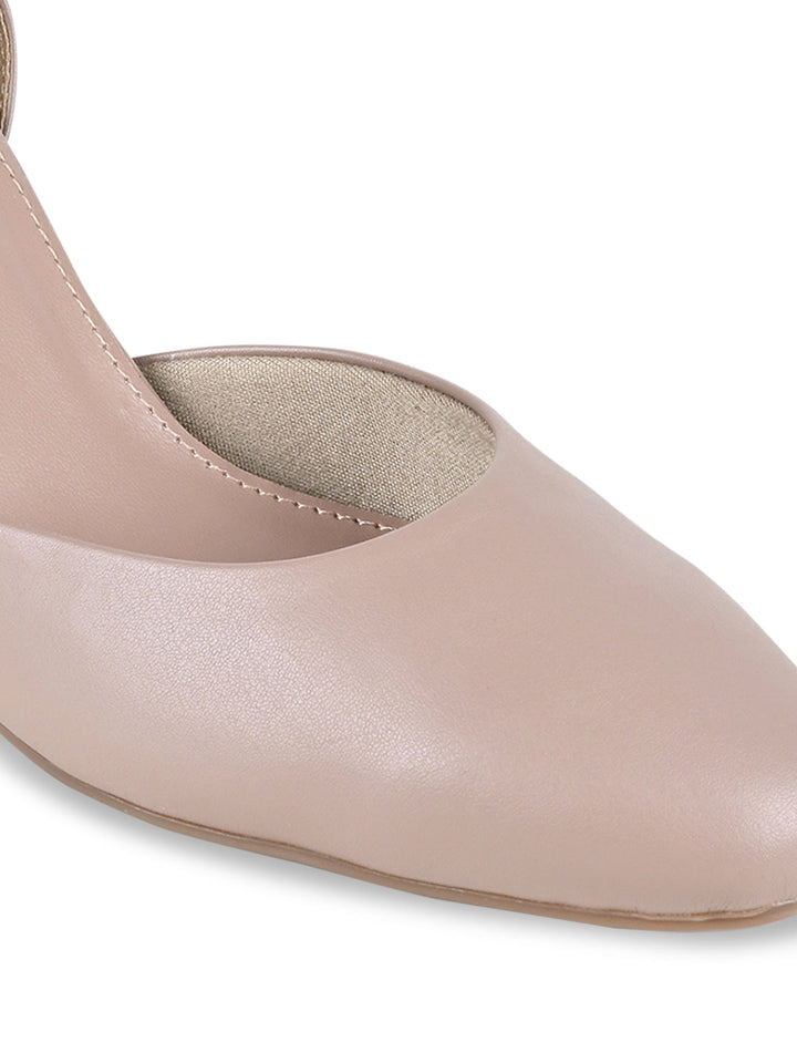 Empower By Rocia Nude Women Closed Toe High Heeled Sandals