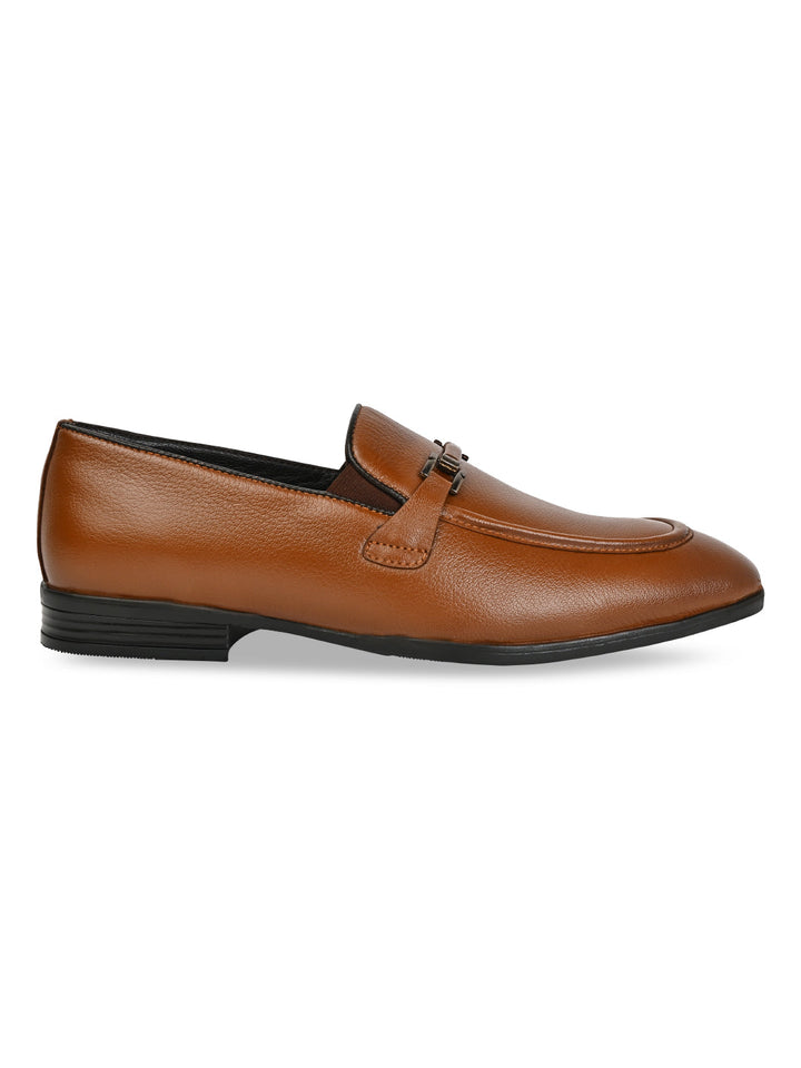 Regal Brown Men Leather Formal Slip Ons
