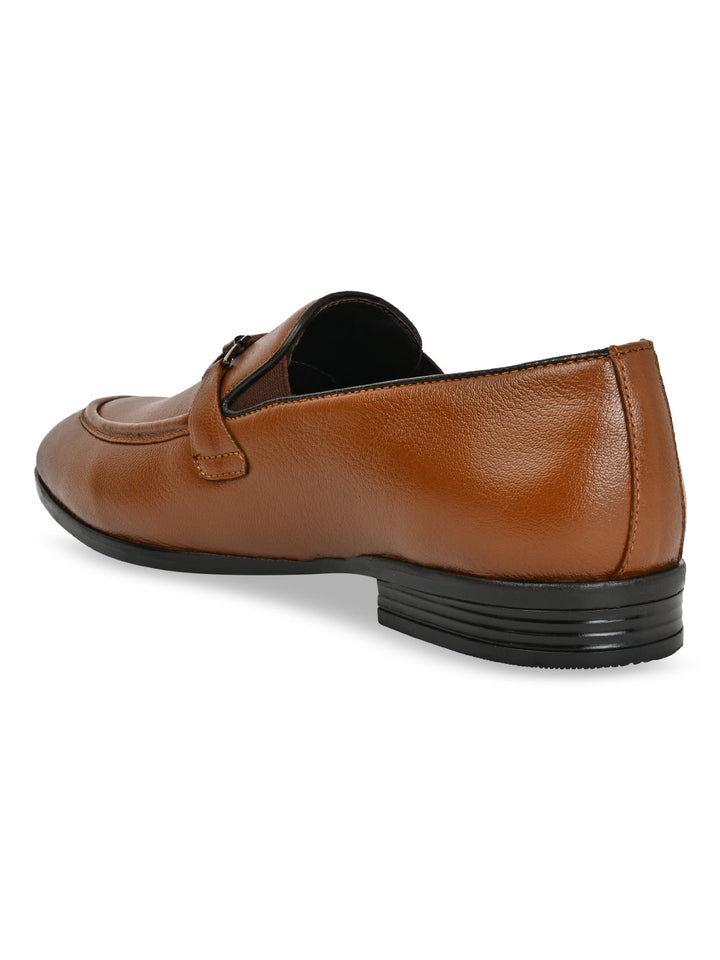 Regal Brown Men Leather Formal Slip Ons