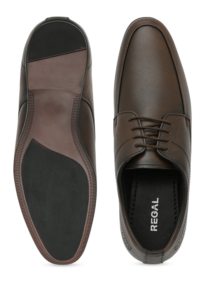 Regal Brown Men Leather Lace Ups