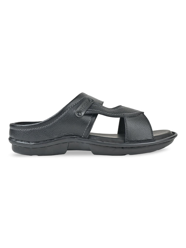 Regal Black Men Casual Sandals