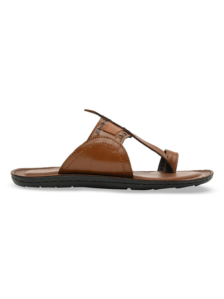 Regal Tan Men Casual Leather Kolhapuris