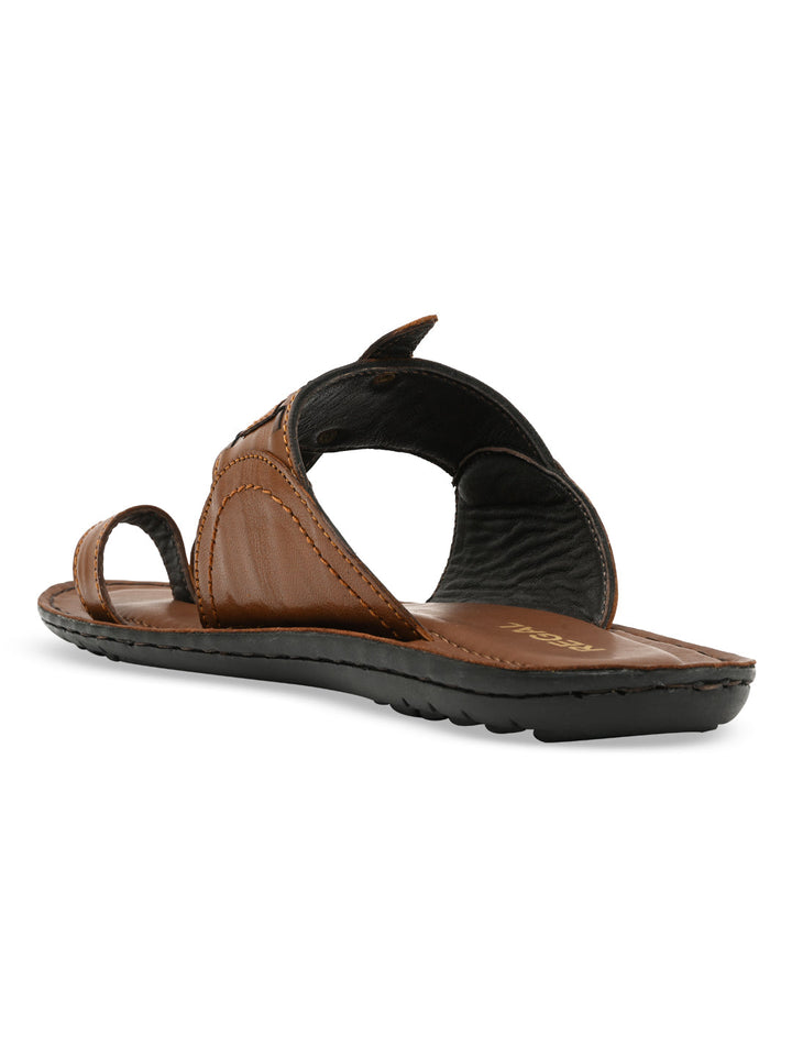 Regal Tan Men Casual Leather Kolhapuris