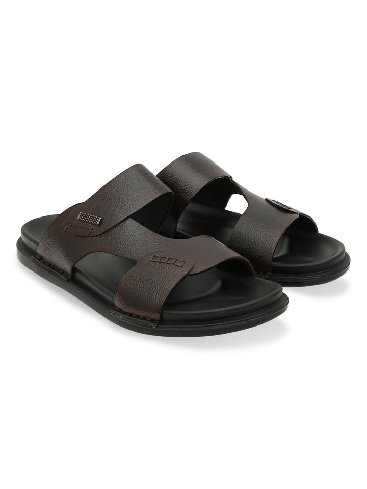 Regal Brown Men Casual Drymill Leather Sandals