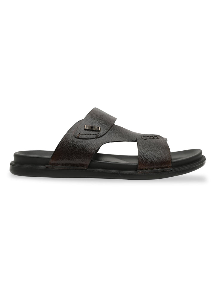 Regal Brown Men Casual Drymill Leather Sandals