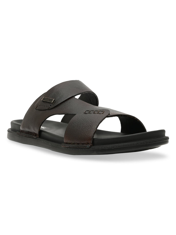 Regal Brown Men Casual Drymill Leather Sandals