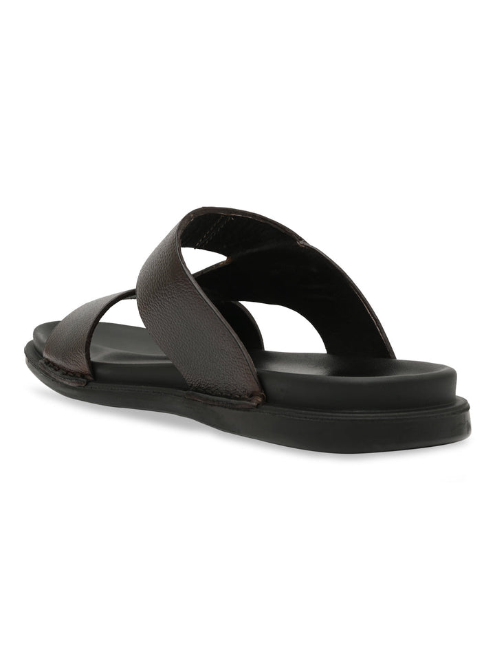 Regal Brown Men Casual Drymill Leather Sandals