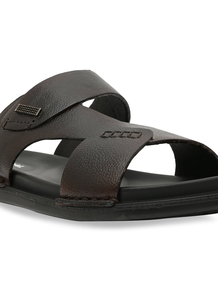 Regal Brown Men Casual Drymill Leather Sandals