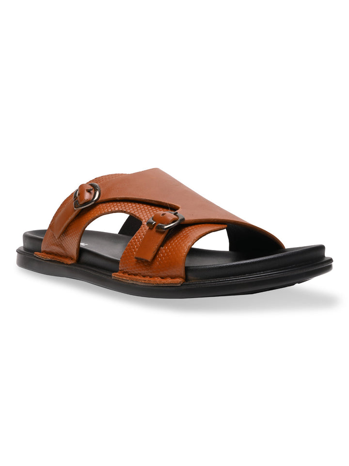 Regal Tan Men Casual Leather Sandals