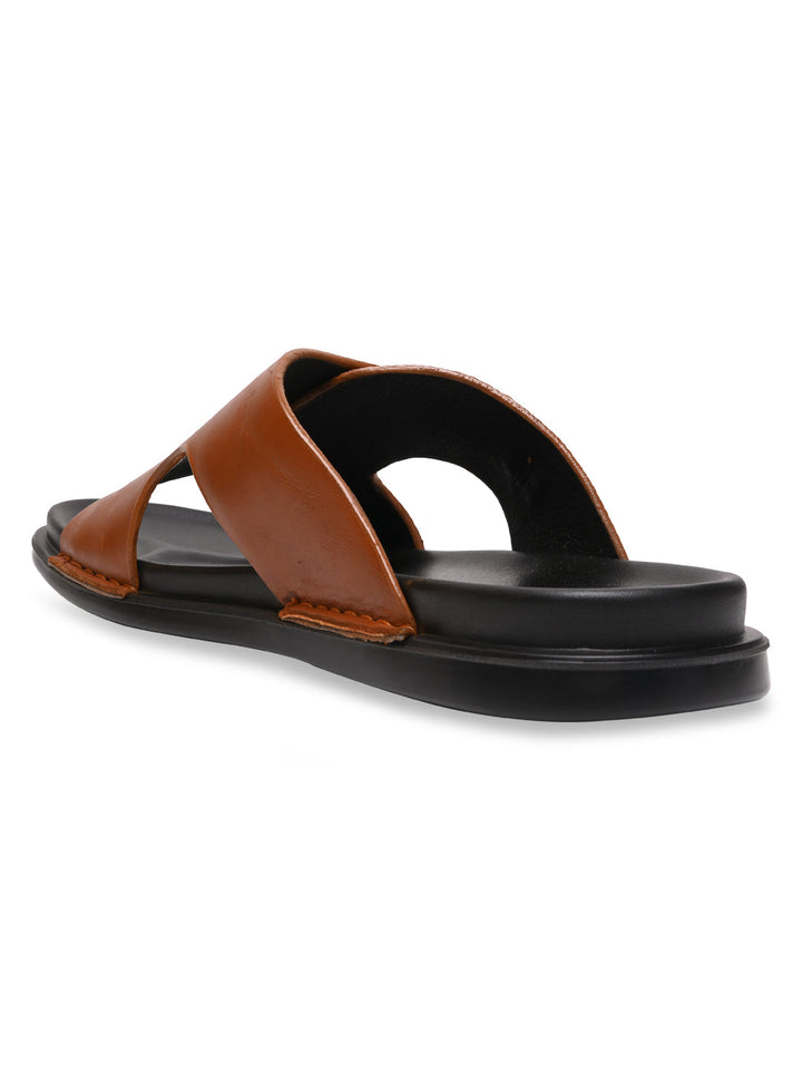 Regal Tan Men Casual Leather Sandals