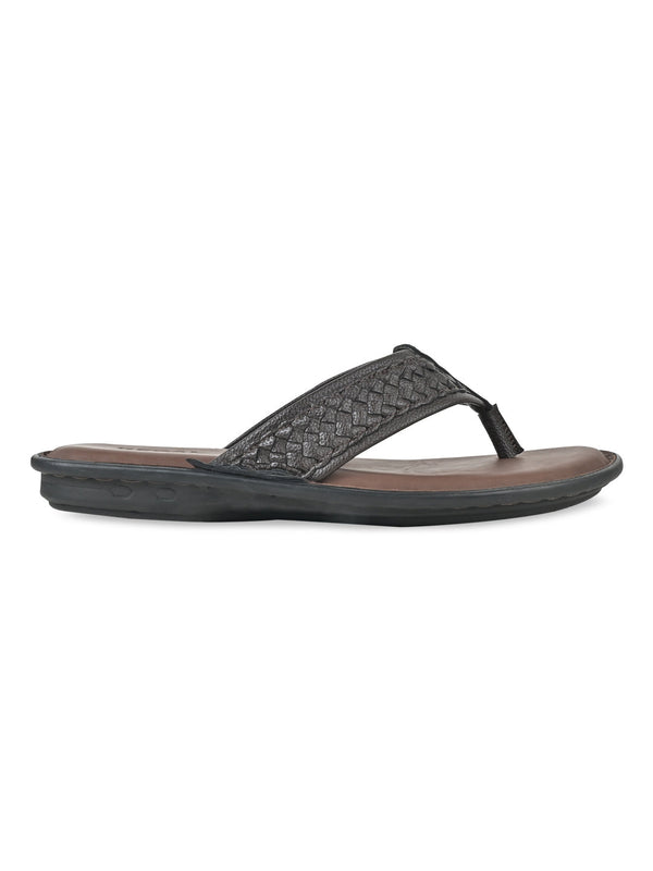 Regal Brown Men Casual Woven Sandals