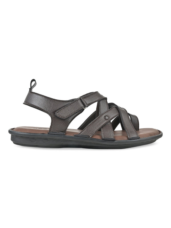 Regal Brown Men Strappy Casual Sandals