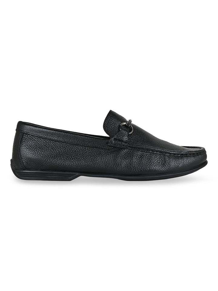 Regal Black Men Casual Buckled Loafers