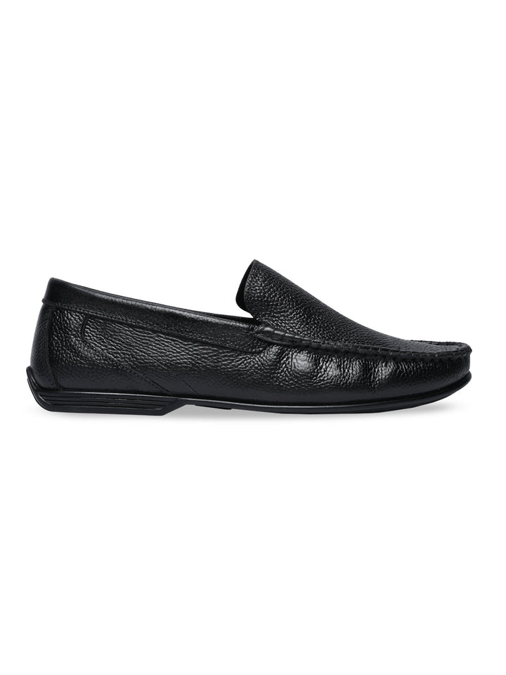 Regal Black Men Casual Leather Driving Loafers