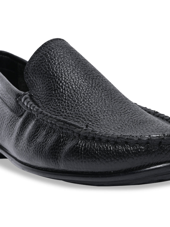 Regal Black Men Casual Leather Driving Loafers
