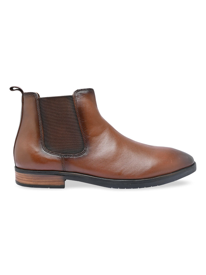 Imperio By Regal Tan Men Leather Boots
