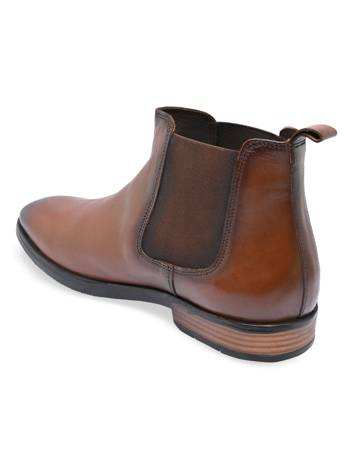 Imperio By Regal Tan Men Leather Boots